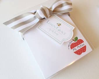 Personalized Notepad | Personalized Teacher Notepad | Personalized Teacher Note Pads | Teacher Gifts | Teacher Christmas Gifts
