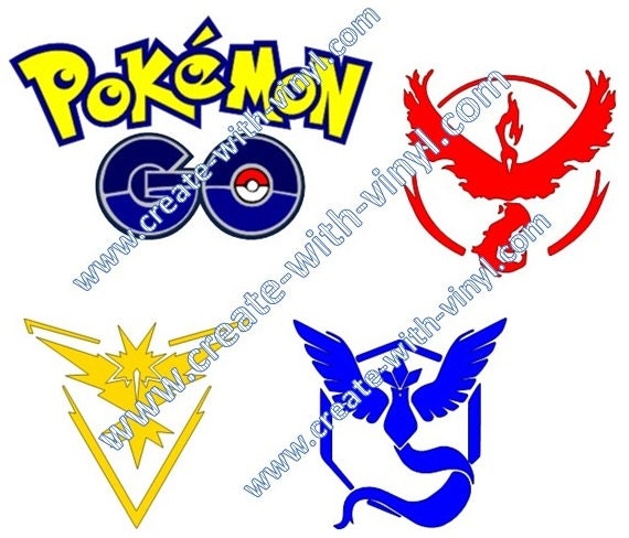 Download Items similar to POKEMON GO set - teams - SVG Cameo ...