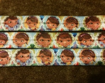 Doc Mcstuffins hair foe. Fold over elastic. Elastic headband foe. Doc mcstuffins headband foe. Hair bow supplies. Elastic pony tail foe