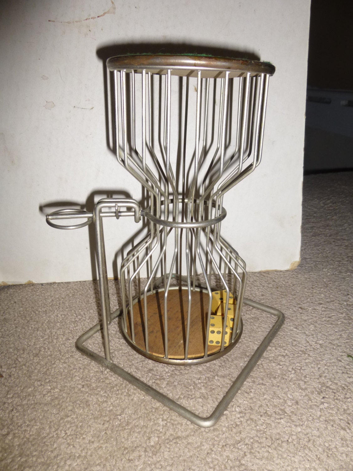 Vintage Chuck a luck dice tumbler dice cage 3 original off