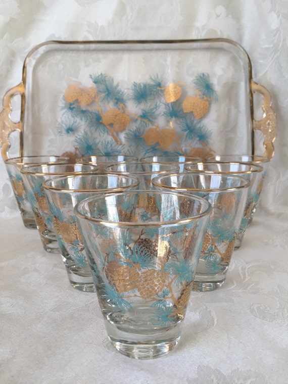 Vintage Set Of David Douglas Libbey Glassware by BallyClareCottage