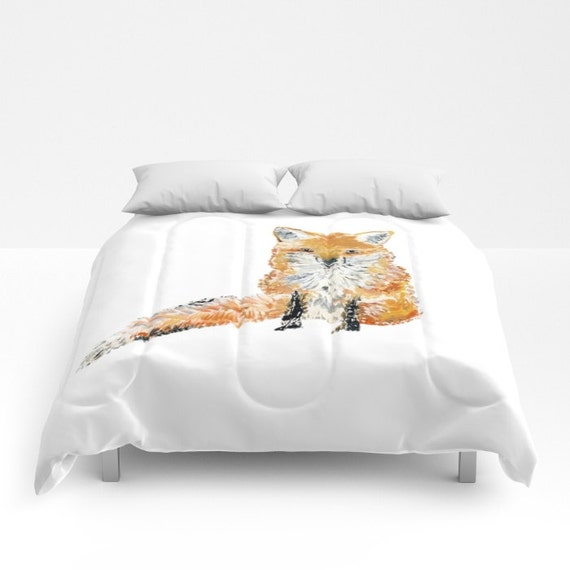 Fox Comforter fox full comforter fox bedding fox bed cover