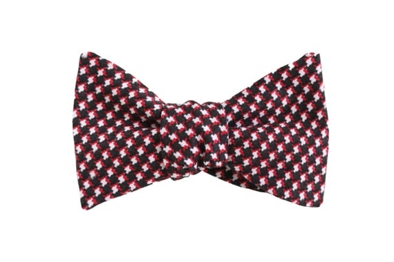 Red Checkered Bow Tie Handmade by Lord Wallington/Men's