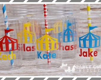 Circus Birthday Party Cups-Favor Cups-Souvenir Cups