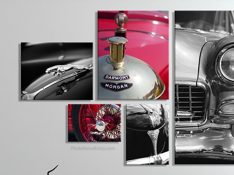 Gallery wall classic car in Large Canvas art classic car