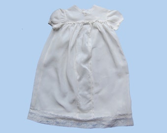 Vintage 3-Piece White Baby Girl Christening Gown