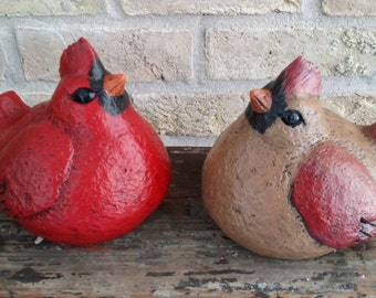 Large Chubby Cardinal Statue 6 tall by HarkCreationsHouston