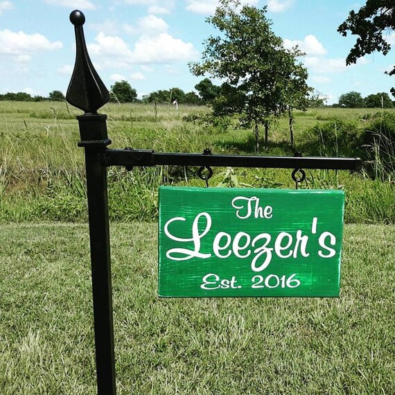 Yard Signs Garden Sign House Sign Personalized Yard by SignChik