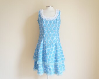 1960s Floral Print Pencil Dress with Matching Jacket
