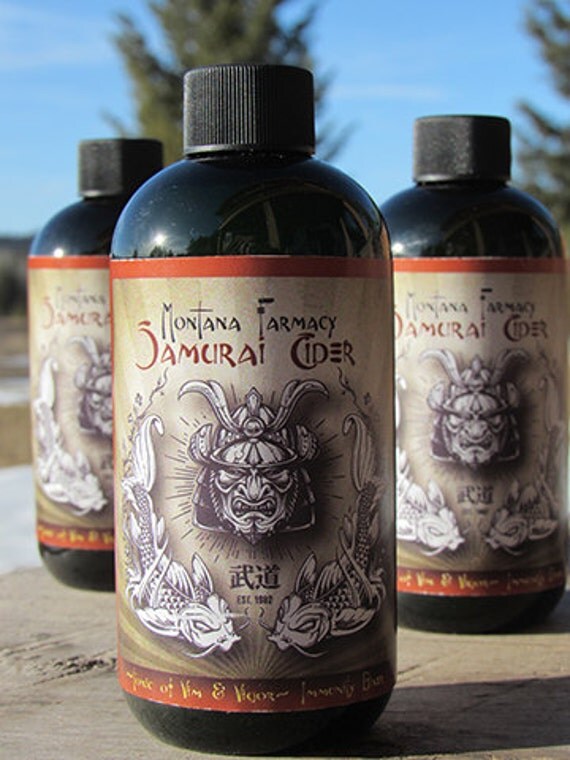 Items similar to Samurai Cider All Natural Japanese Immune Tonic/Elixer