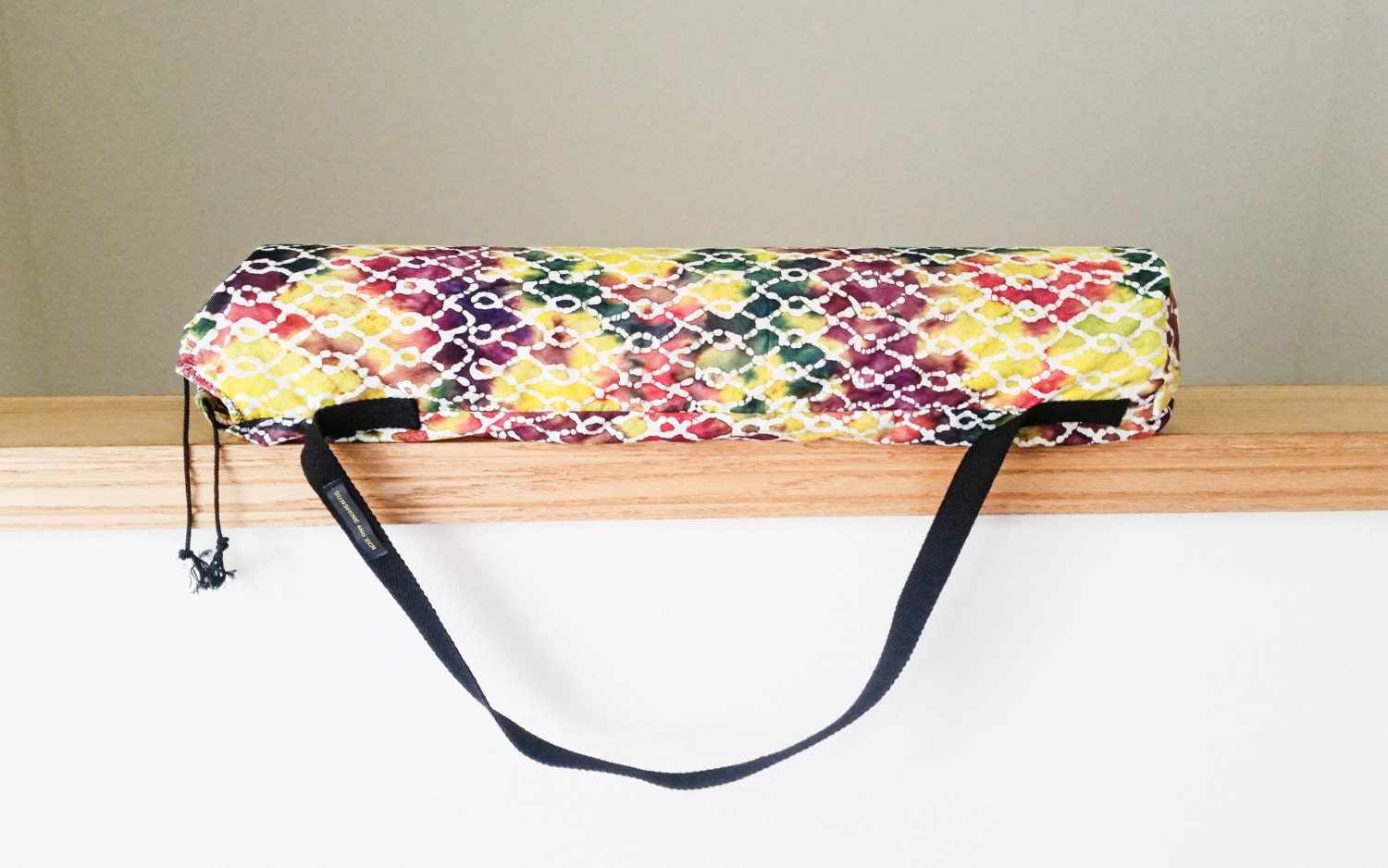 Yoga mat bag Yoga bag Yoga gift for her Colorful by SunshineAndZen