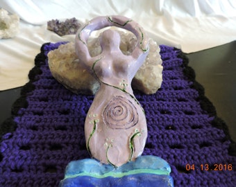 Goddess Statue for your Altar for Rituals, Sabbats Or to Place Any Where you Would Like To Make It A Sacred Space