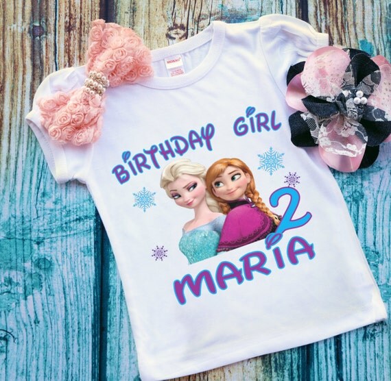 Birthday Shirt. Birthday Girl. Frozen by Thislittlelight00 on Etsy
