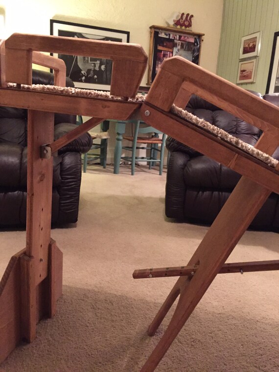 Adjustable Height Pet Ramp With Landing & by TheOldWoodShed