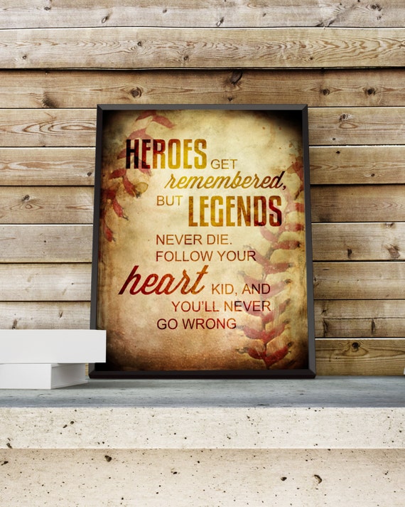 The Sandlot Quote Babe Ruth Word Art Print Movie Quote