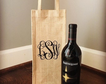 personalised wine bottle gift bags