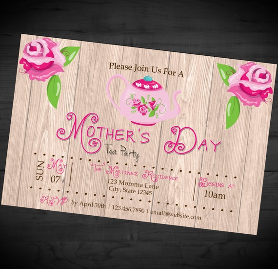 Mother's Day Tea Party Invitations 5