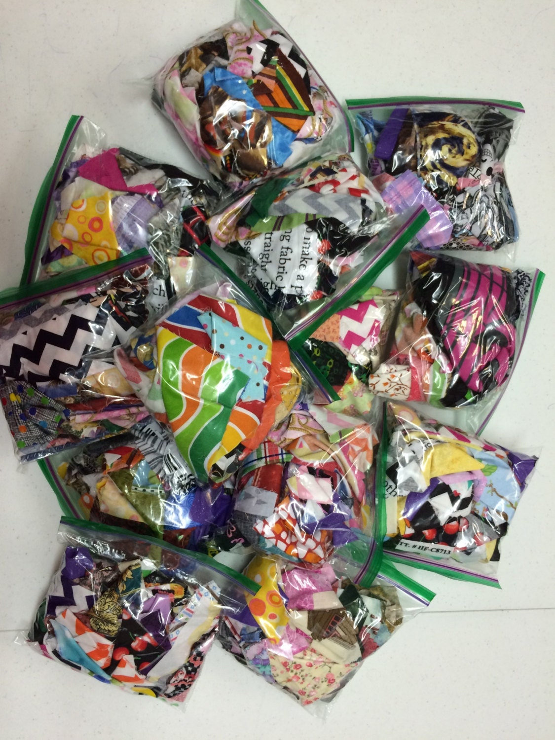 Sale Cotton Fabric Scrap Bags Assorted Designer Fabric