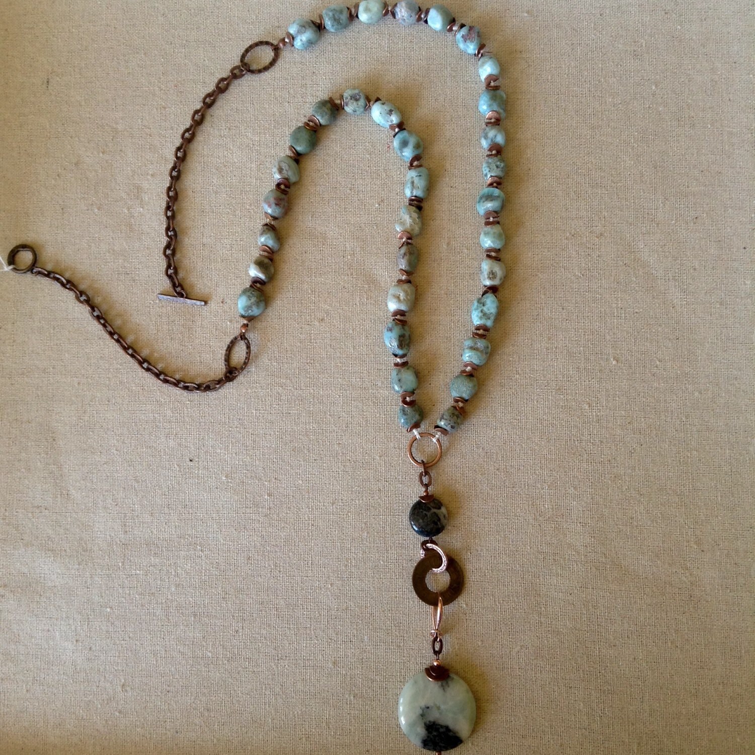 Larimar necklace by Nvcowgirlcreations on Etsy