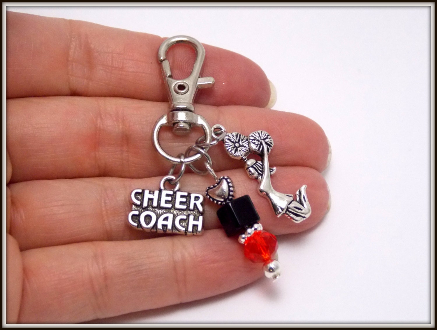 Cheer Coach Zipper Pull Cheer Coach Gift by BloomsyLu on Etsy