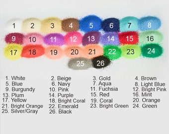 Colored Sand - Sand for Unity Sand Set - Wedding Sand - Wedding Centerpiece Decor - Wedding Candle Centerpiece Sand - Beach Wedding Decor