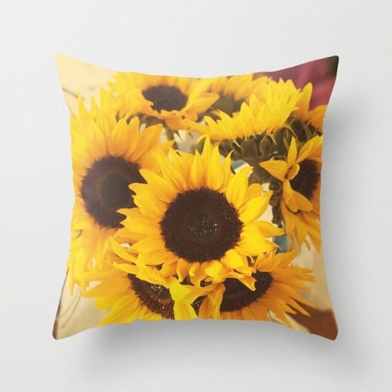Sunflowers Pillow Cover Indoor Throw Pillow Cover Throw
