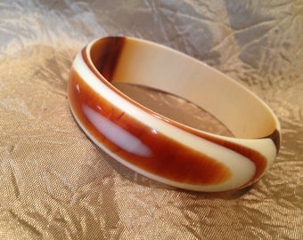 Striped Vintage Plastic Bangle