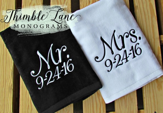 Mr and Mrs Towels