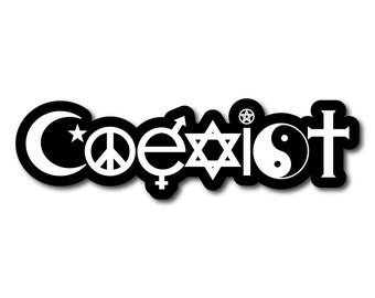 The ORIGINAL Eat A Dick Atheist Coexist parody Removable