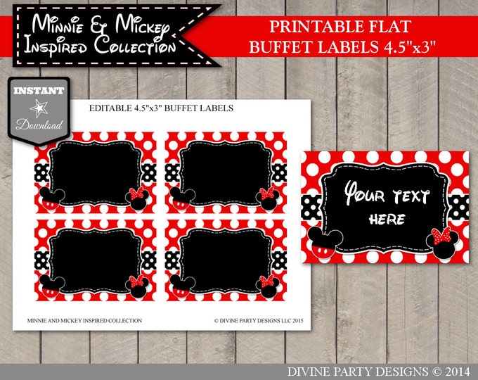 SALE INSTANT DOWNLOAD Printable Editable Boy and Girl Mouse Birthday Party Package / Invitation / Thank You/ G&B Mouse Collection / Item #21