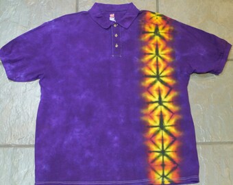 tie die polo shirt