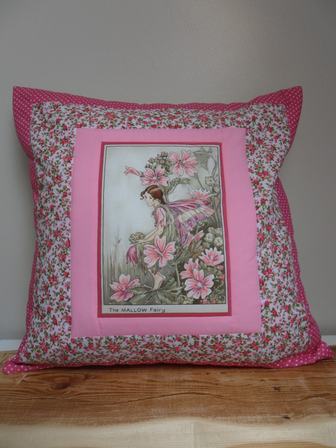 Quilted Fairy Panel Cushion