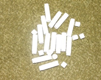 Solid White Lip Balm Tubes - Lot of 20 with Caps
