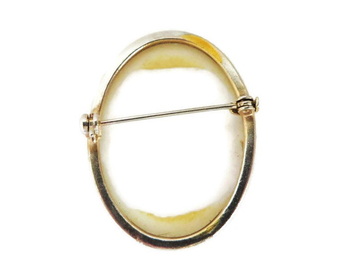 Rose Brooch, Porcelain Pin, Vintage Roses Brooch, 1950s Oval Floral Transferware Pin, Antique Style Muted Roses Pin Rose Brooch, Porcelain Pin, Vintage Roses Brooch, 1950s Oval Floral Transferware Pin, Antique Style Muted Roses Pin