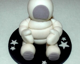 astronaut outer space edible fondant cake topper
