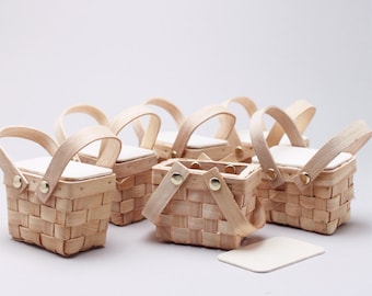 6 pcs DIY Mini Woven Picnic Baskets (ENWF-WS9155M)