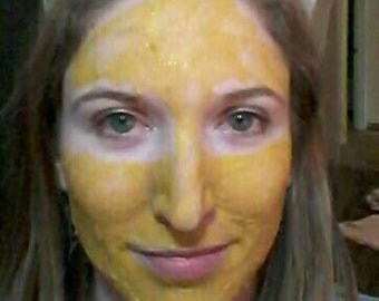 Turmeric Mask, 2oz 18 applications, Face Mask, Skin Lightening, Acne Treatment, Clay Mask, Acne Scar, Acne, Bentonite Clay, Facial Mask