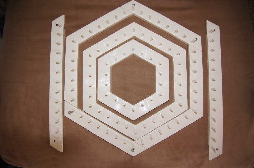 Loom hexagon loom lap weaving loom 1983 by TheVintageBoomer