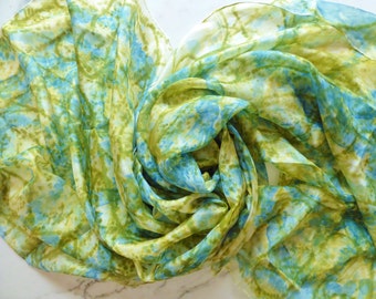 Silk Belly Dance Veil Earth and Sky Silk Veil