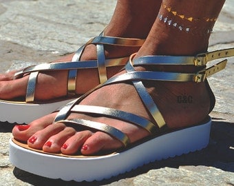 Greek Sandals , Women Leather Sandal Next Generation strappy sandals, gold sandals,Gladiator Sandals
