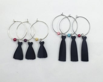 Additional Bridesmaids Dress Wine Glass Charms