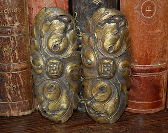 Antique French Bronze Rosette Ornate by VintageFleaFinds on Etsy