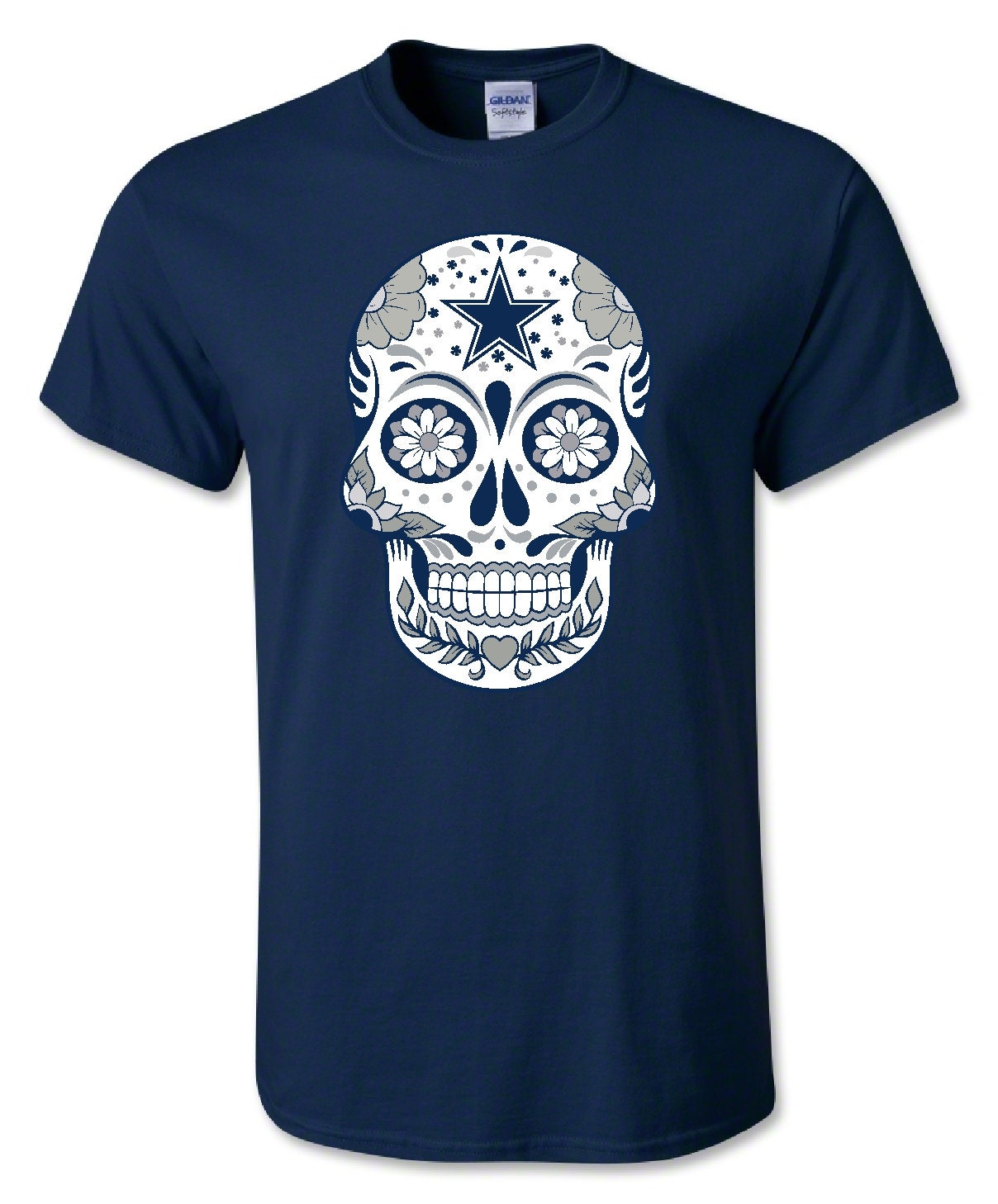 Sugar Skull Shirt Skeleton Face Day Of The Dead Dia De Los