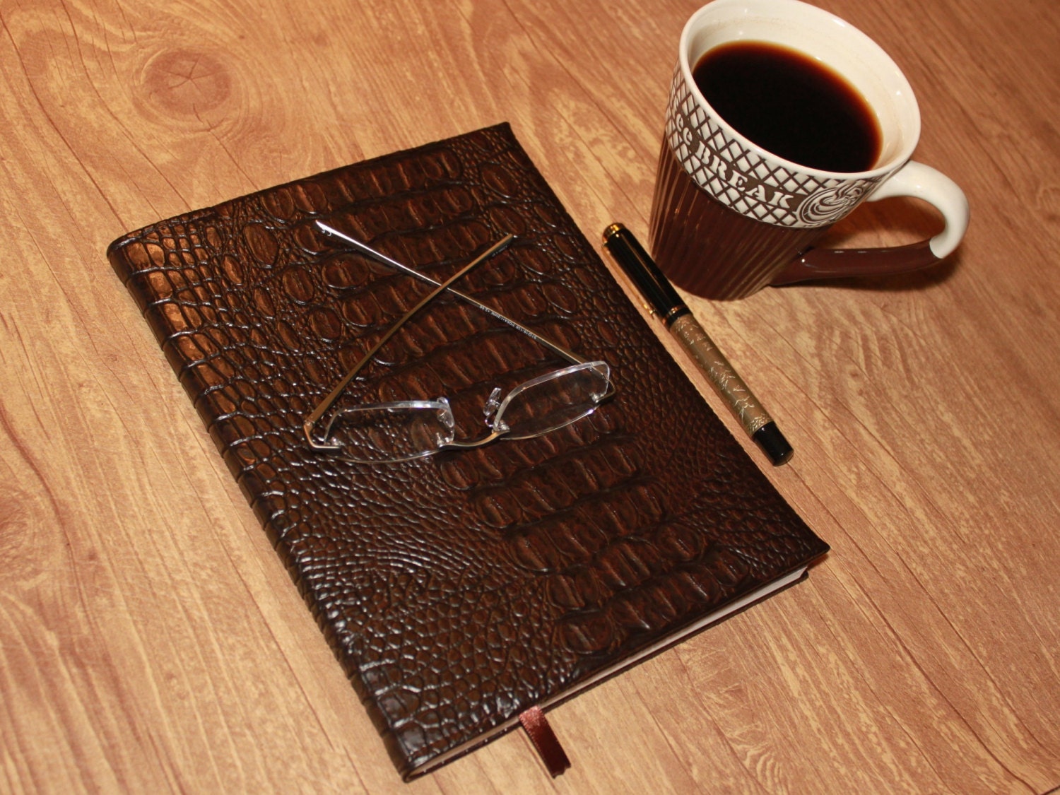 Refillable Faux Leather Notebook Cover for your Composition
