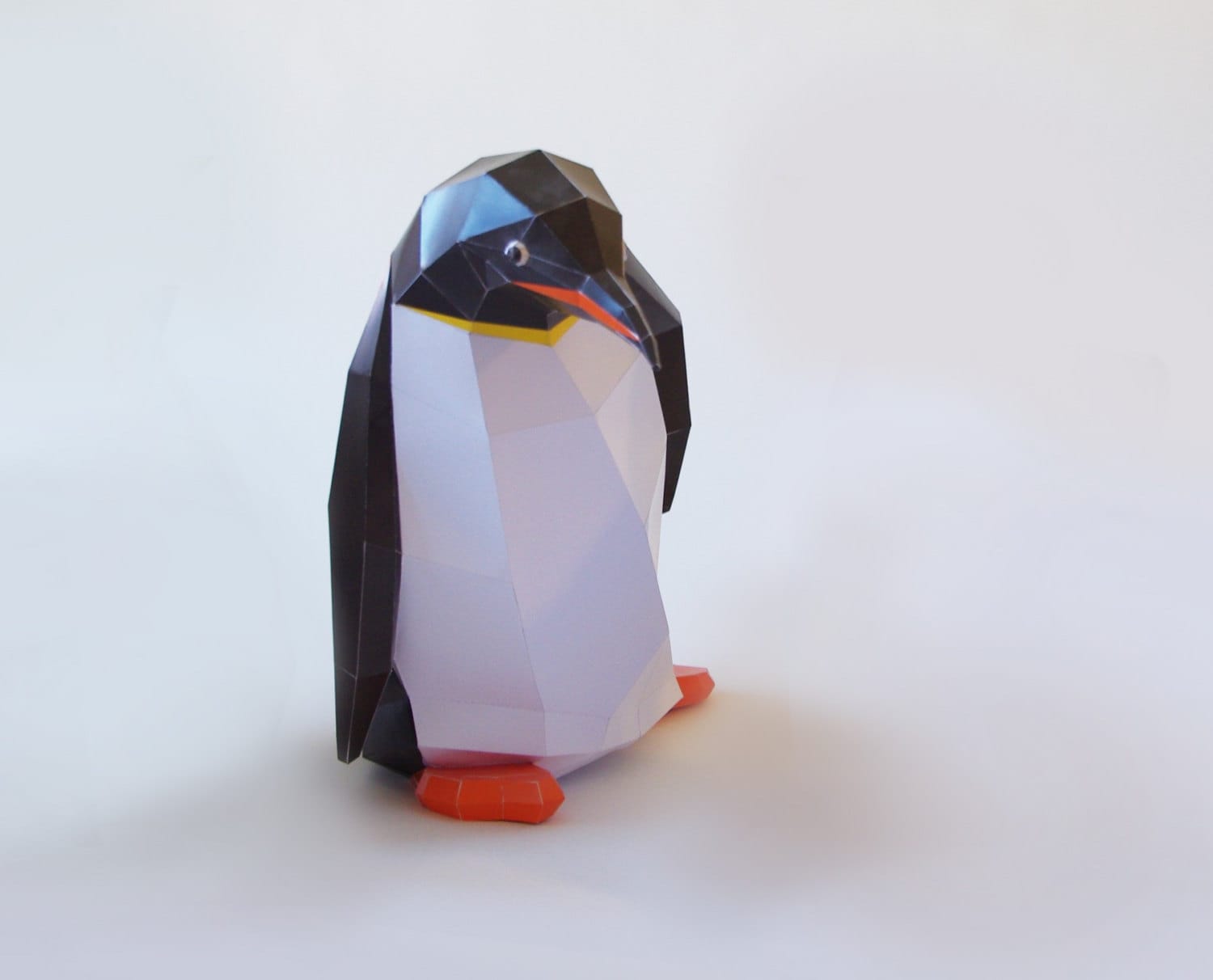 Papercraft Penguin DIY kit pdf paper penguin by PaperwolfsShop