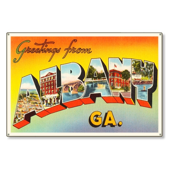 Albany ga Old Retro Vintage Travel Postcard