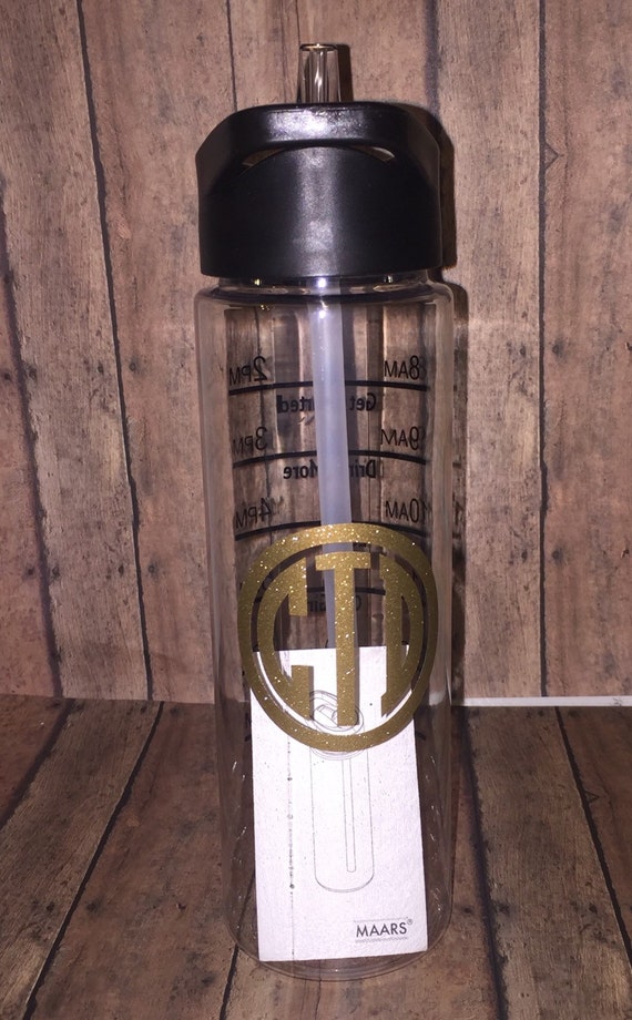 Items similar to Personalized 24 ounces Water Bottle, work out, fitness