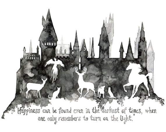 Harry Potter Painting Print from Original Watercolor