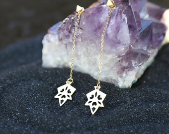 Threader Earring, Morrocan Tile Earrings, Double Side Earrings, Festival Jewelry, Gypsy Style