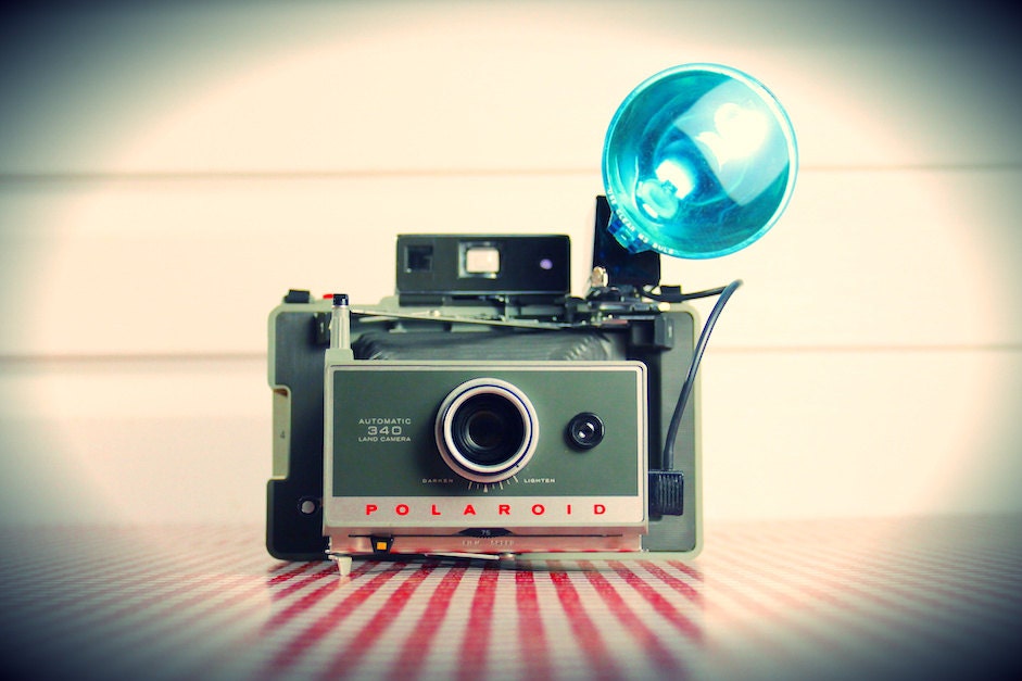 Vintage 1960s Polaroid 340 Automatic Land Camera w/